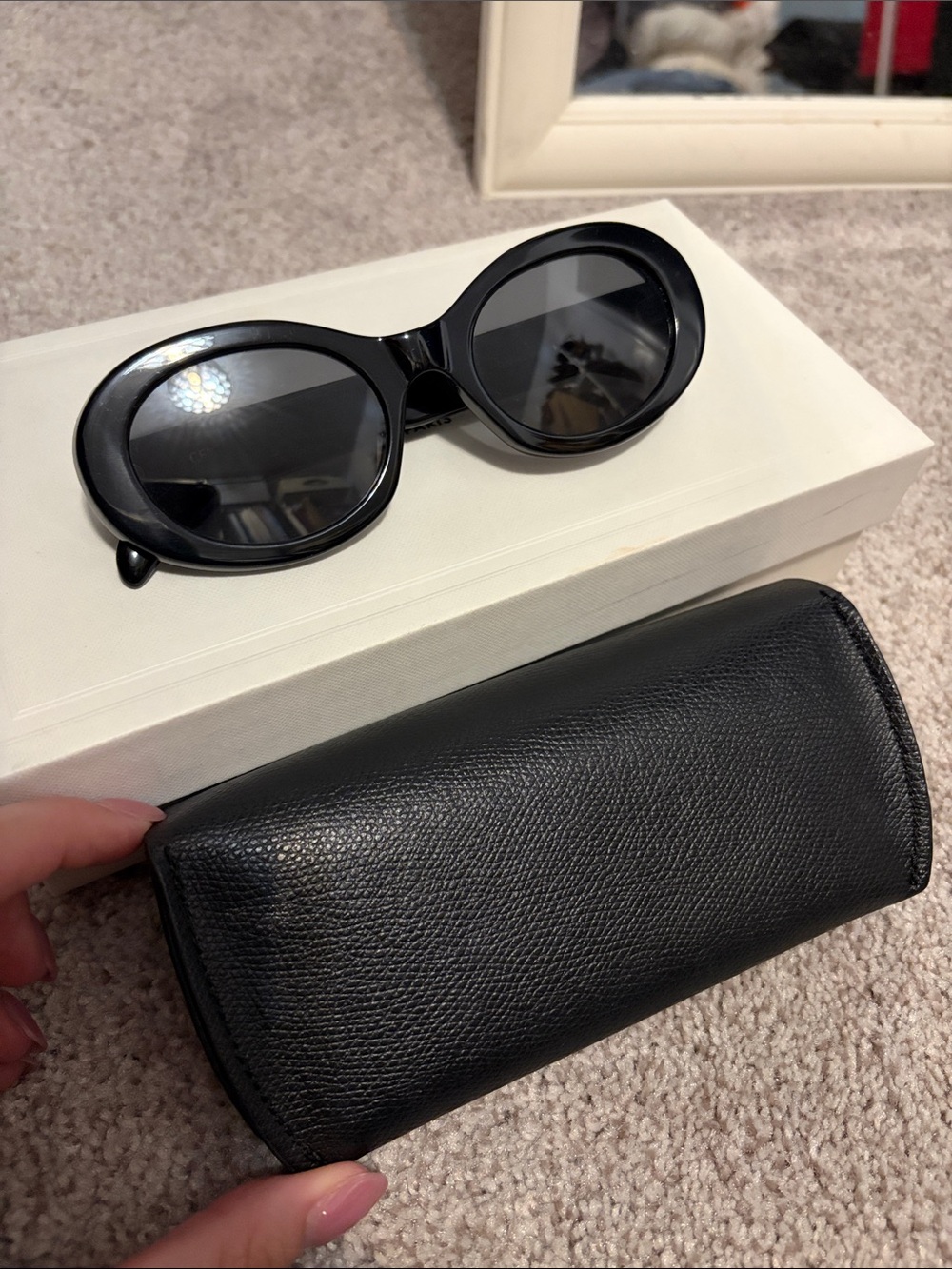 Celine Triomphe Oval Sunglasses - Picture 9 of 10
